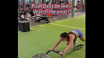 Push days be like watch the end 180lbs sled push efc shoes nikewomen & shorts rmour #gym #fitness #work