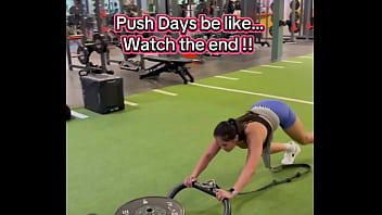 Push days be like watch the end 180lbs sled push efc shoes nikewomen & shorts rmour #gym #fitness #work