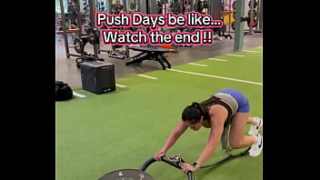 Push days be like watch the end 180lbs sled push efc shoes nikewomen & shorts rmour #gym #fitness #work
