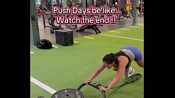 Push days be like watch the end 180lbs sled push efc shoes nikewomen & shorts rmour #gym #fitness #work