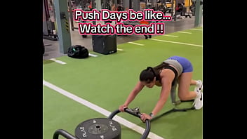 Push days be like watch the end 180lbs sled push efc shoes nikewomen & shorts rmour #gym #fitness #work