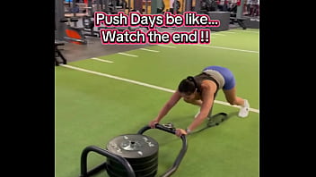 Push days be like watch the end 180lbs sled push efc shoes nikewomen & shorts rmour #gym #fitness #work