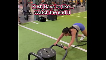 Push days be like watch the end 180lbs sled push efc shoes nikewomen & shorts rmour #gym #fitness #work