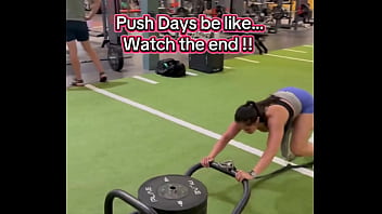 Push days be like watch the end 180lbs sled push efc shoes nikewomen & shorts rmour #gym #fitness #work