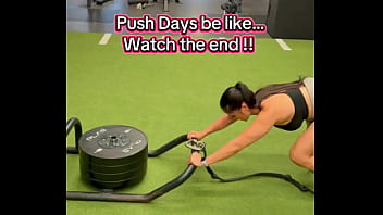 Push days be like watch the end 180lbs sled push efc shoes nikewomen & shorts rmour #gym #fitness #work