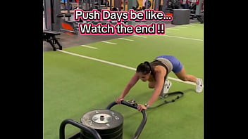 Push days be like watch the end 180lbs sled push efc shoes nikewomen & shorts rmour #gym #fitness #work