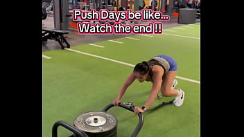 Push days be like watch the end 180lbs sled push efc shoes nikewomen & shorts rmour #gym #fitness #work