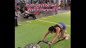 Push days be like watch the end 180lbs sled push efc shoes nikewomen & shorts rmour #gym #fitness #work