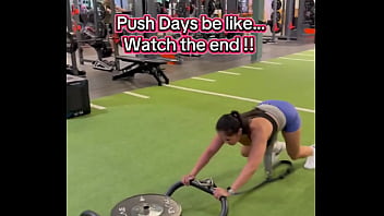 Push days be like watch the end 180lbs sled push efc shoes nikewomen & shorts rmour #gym #fitness #work