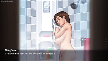 Summertime saga by darkcookie caught his big natural boobs stepsis jenny playing with her huge boobs with another girl