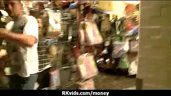 Desperate teen naked in public and fucks to pay rent 11