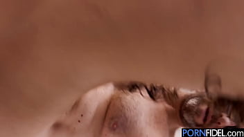 Liz hops in the bath to soap up her perky tits and tight body before madison shows up to help her reach those tough spots