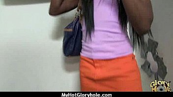 Sexy wild lady deepthroats at gloryhole 2