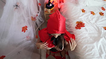 Deep bj doggy cowgirl little red riding hood with wolf