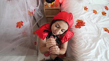 Deep bj doggy cowgirl little red riding hood with wolf