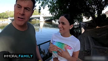 Slut training for busty latina claudia bavel in taboo creampie foursome – immoral family 4k