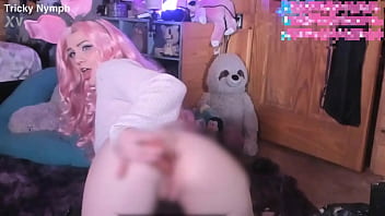 Watch me put carrots in my holes and cum while getting my tight little asshole pounded teaser