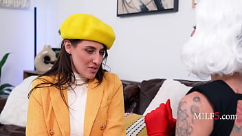 Door to door lesbian sex salesman