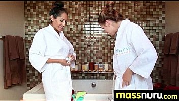 Nuru massage ends with a hot shower fuck 3