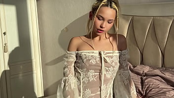 Skinny 18 year old slut sits on big cock