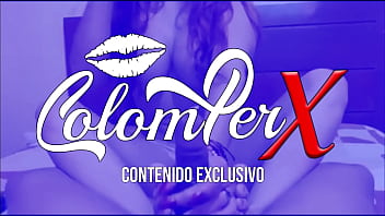 Big tits latina rides dildo on her chest – colomperx real tease