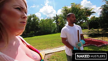 Big natural titty housemilf desiree deluca fucks the neighborhood door to door salesman while her husband is at work