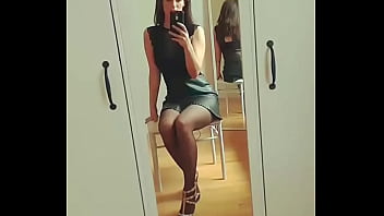 Mi mujer en medias y hills