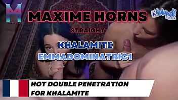 Avec khalamite et emmadominatric1 on ne fait pas les choses à moitié sexe hardcore cumshot explosif et une scèn