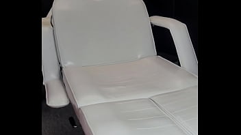 Hard fucking and masturbating on massage chair with butt plug a lot of orgasm wet girl like it