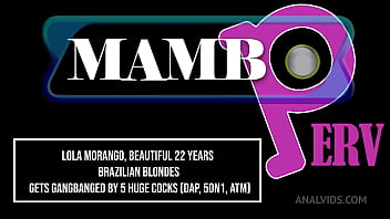Lola morango beautiful 22 years brazilian blondes gets gangbanged by 5 huge cocks dap 5on1 anal atm monster cocks