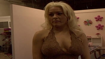 Sultry blonde takes cock until her face is covered in cum