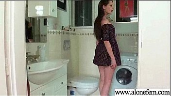 Nasty hot girl insert sex toys in holes to masturbate video 13