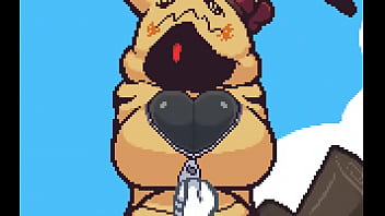 Pokemon recibe cachetada caliente en las tetas