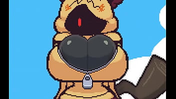 Pokemon recibe cachetada caliente en las tetas