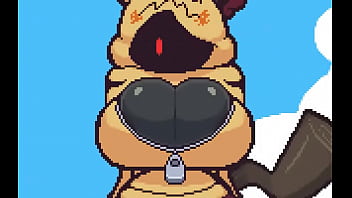 Pokemon recibe cachetada caliente en las tetas