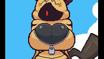 Pokemon recibe cachetada caliente en las tetas