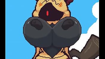 Pokemon recibe cachetada caliente en las tetas