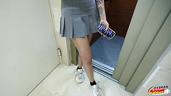 German scout latina girl kitty love pick up for casting fuck with massive cum