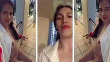 Ladyboy Smoking In Balcony Naked thumbnail