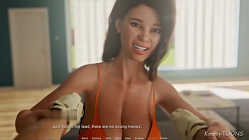 Ghetto milf shakes her big booty for her neighbour