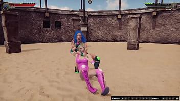 Twiggy vs barbie nf3d female mma battle combat arena