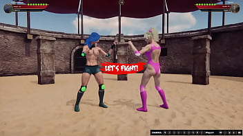 Twiggy vs barbie nf3d female mma battle combat arena