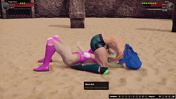 Twiggy vs barbie nf3d female mma battle combat arena