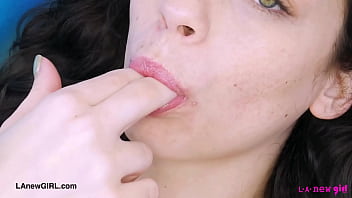 Teen sexy brunette naked close up