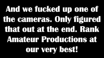 Preparation scene prior to actual anal fuck video