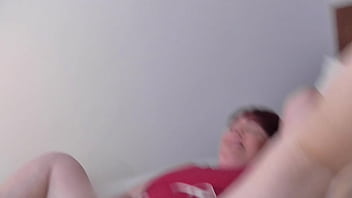 Preparation scene prior to actual anal fuck video