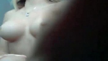 Busty german blonde toys her pussy