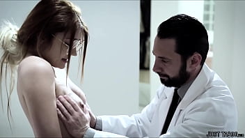 A hot girl patient comes to the doctor and says she needs some help the doc is inspecting her inside out and has his special methods to do so