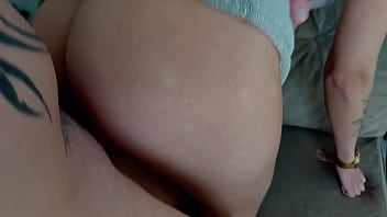 My husband just left and you're already fucking me in the ass