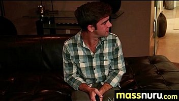 Nuru massage ends with a hot shower fuck 3